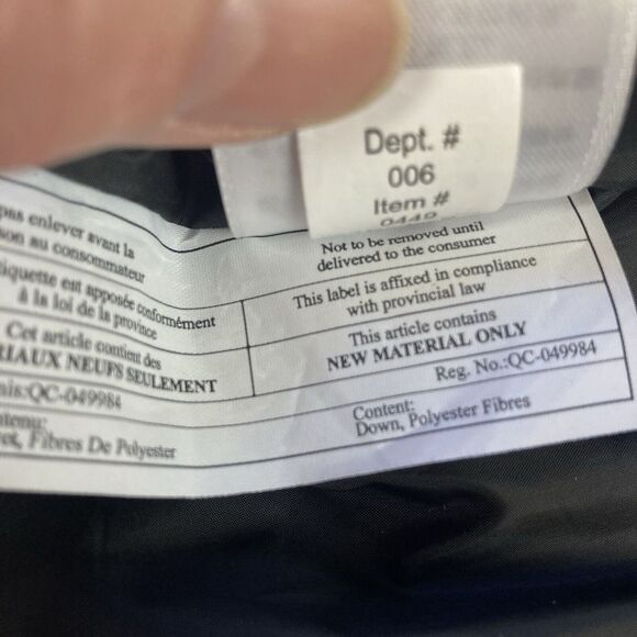 Eddie Bauer Weatheredge Parka Down Jacket Women 3X Black Quilted Faux Fur Trim - Picture 15 of 16